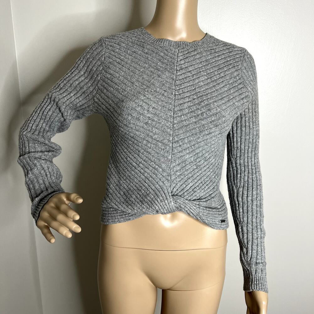 Hollister Knitted Knot Cropped Sweater